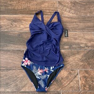 Blue Tankini swimsuit. NWT